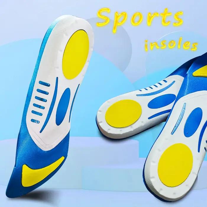 Semelles orthopédiques sportives absorbant les chocs, coussinets en mousse respirants avec soutien d