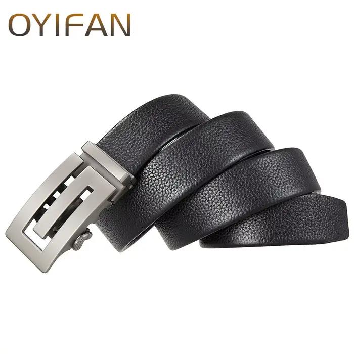 Ceinture en cuir pour hommes, ceinture à boucle automatique, pour les affaires populaires, ceinture