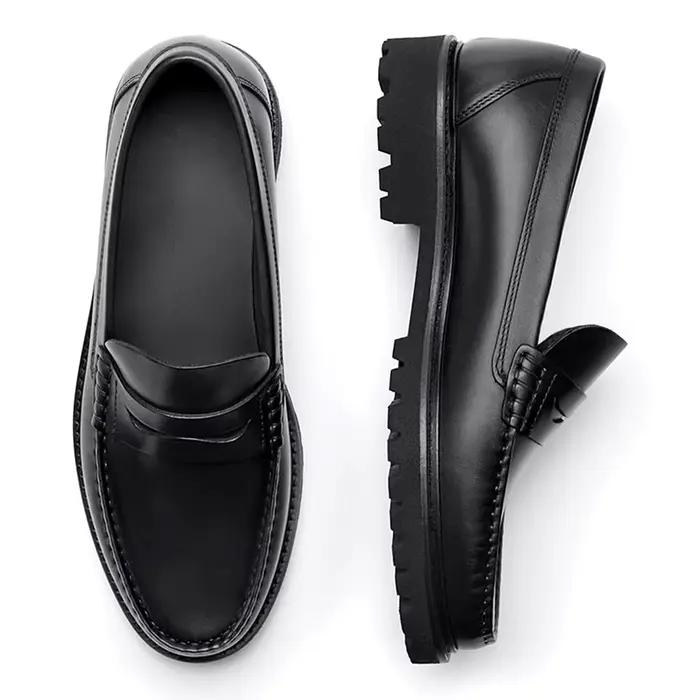 Mocassins en cuir pleine fleur pour hommes, chaussures décontractées de haute qualité, résistantes à