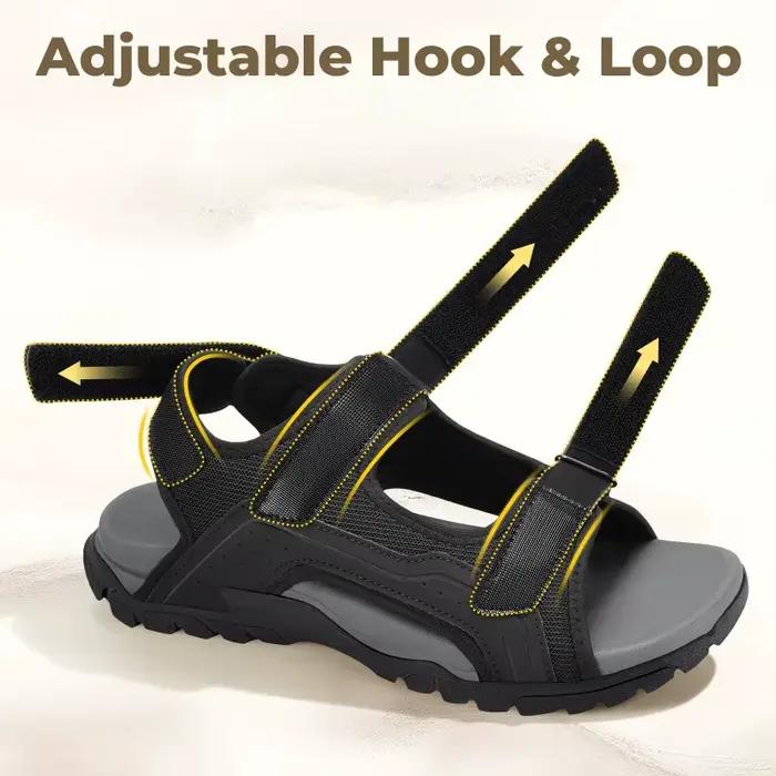 FitVille – sandales larges pour hommes, chaussures de plage et de sport antidérapantes à séchage rap