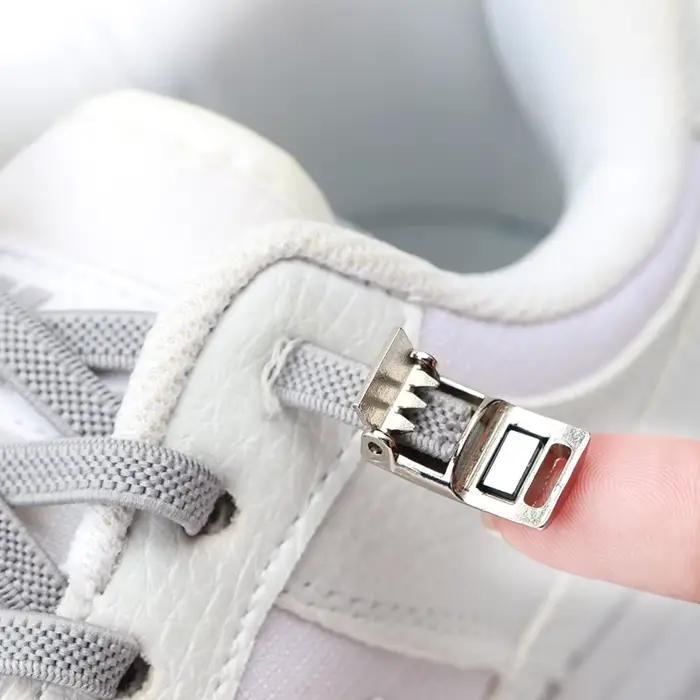 Nouveaux lacets à serrure magnétique sans attaches lacets élastiques baskets sans cravate lacets de