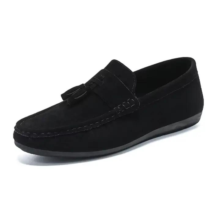 Chaussures plates décontractées à pois pour hommes, chaussures souples et confortables pour hommes,