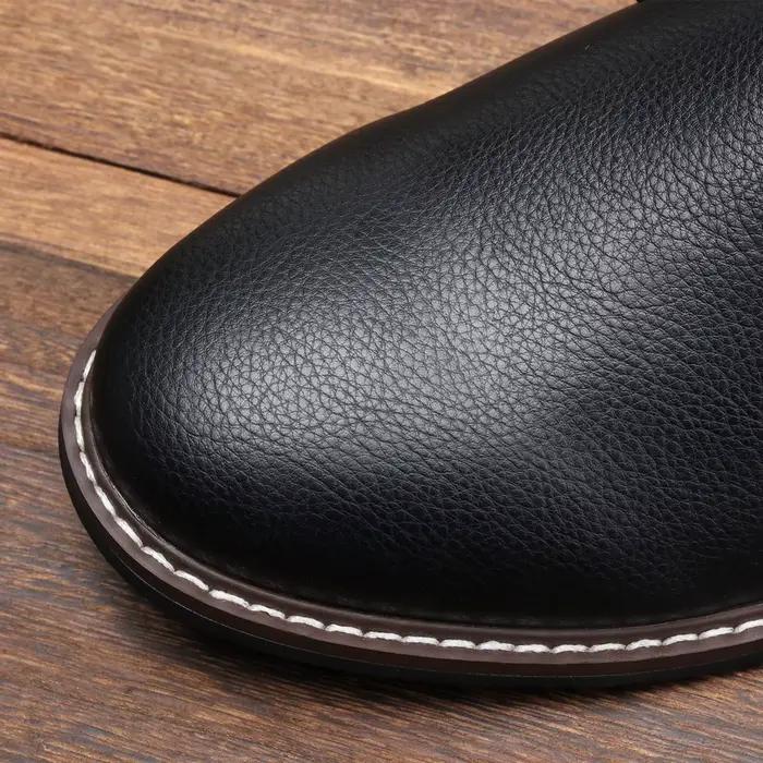 Bottines en cuir confortables pour hommes, grande taille, bottes du désert de marque # KD587