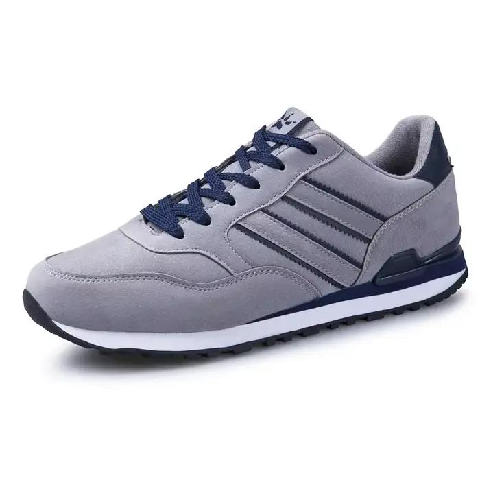 Baskets cimentées pour hommes, chaussures de marche légères, à lacets, épaisses, décontractées, marq