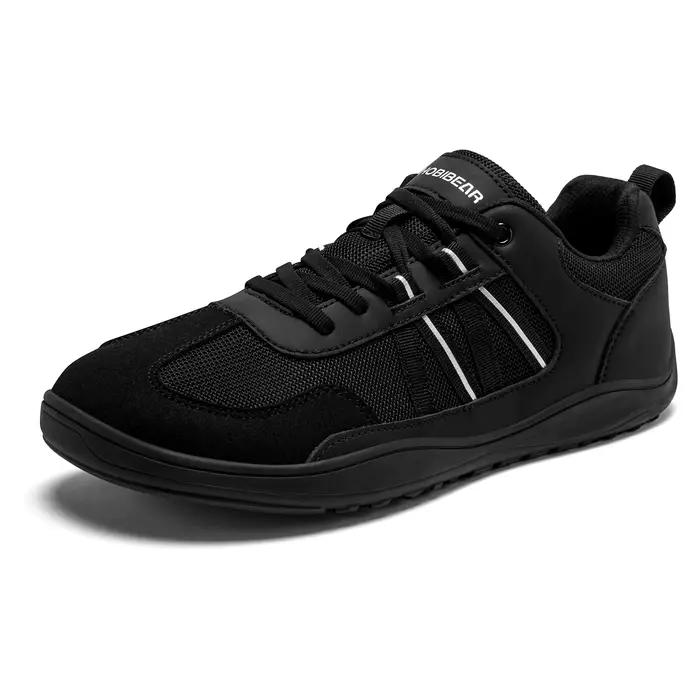 HOBIBEAR unisexe chaussures à bout large pieds nus zéro goutte minimaliste baskets maille cuir artif
