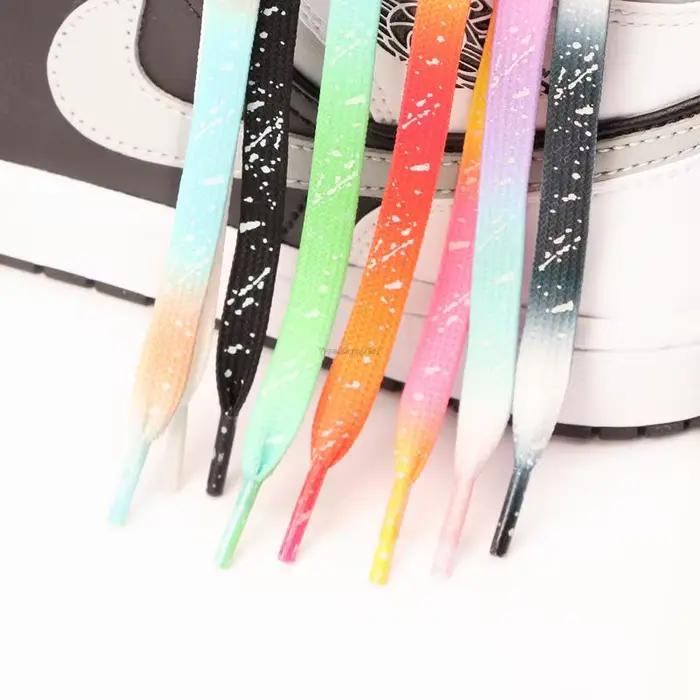 Lacets de chaussures lumineux lacets fluorescents brillants pour baskets lacets plats chaussures lac