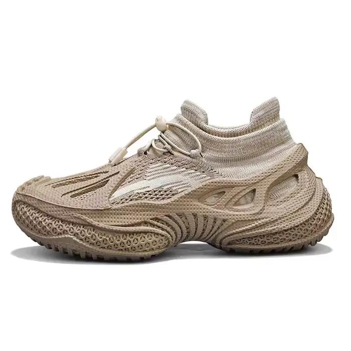 Chaussures de sport pour hommes légères et respirantes en maille, décontractées, à semelle épaisse,
