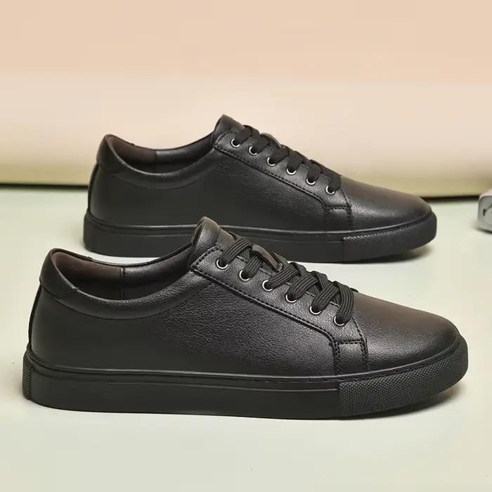 Hommes grande taille 48 49 50 chaussures blanc pur hommes chaussures plates de mode en cuir chaussur