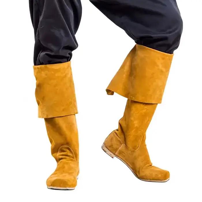 Bottes longues médiévales Viking Pirate, style nordique, grande taille pour hommes, style Jack Sparr