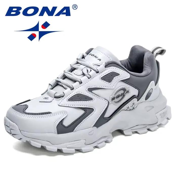 BONA – chaussures de marche légères pour homme, baskets souples et décontractées, respirantes, pour