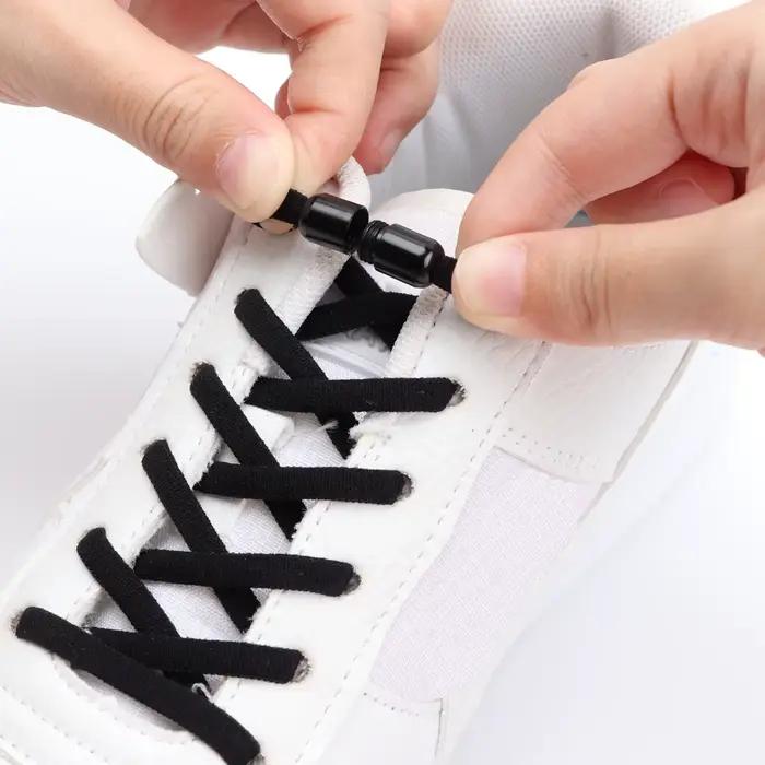 Baskets à lacets élastiques, lacets ronds sans attaches, lacets rapides pour chaussures pour enfants