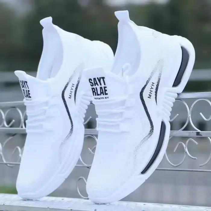 Hommes chaussures sans lacet mode baskets mâle Sport chaussures de course respirant gymnastique entr