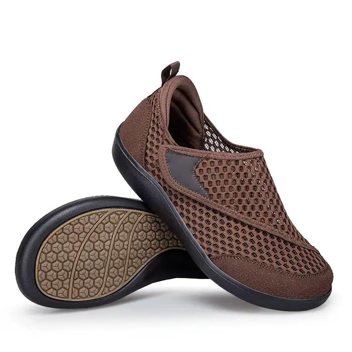 Nouvelles Chaussures Décontractées Orthopédiques Confortables pour Pieds Larges et Gonflés, Baskets