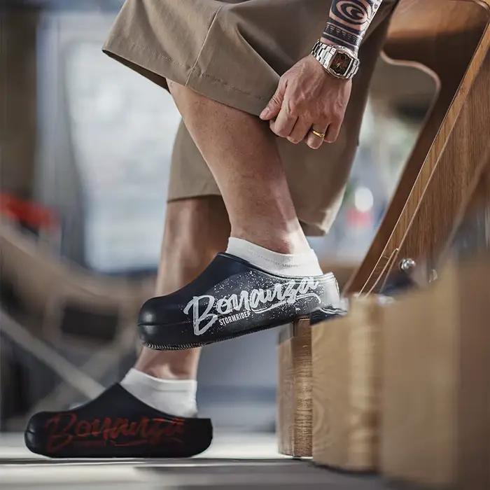 Maden nouvelles lettres décontractées chaussures de Chef antidérapantes hommes été en plein air noir