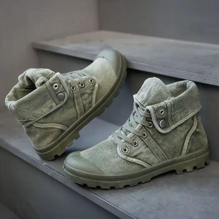 Bottes de rinçage pour hommes, baskets à lacets, chaussures d'extérieur décontractées, plates, respi