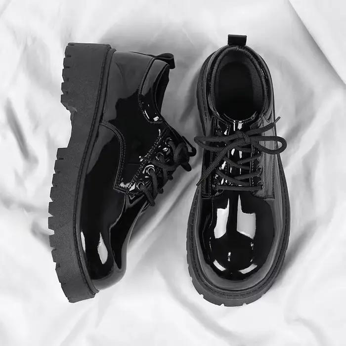 Chaussures Derby en Cuir Verni Tendance pour Homme 2026 – Chaussures Habillées Exquises pour Affaire