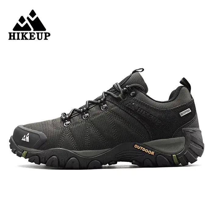 HIKEUP chaussures de randonnée antidérapantes pour hommes vêtements de plein air respirants résistan