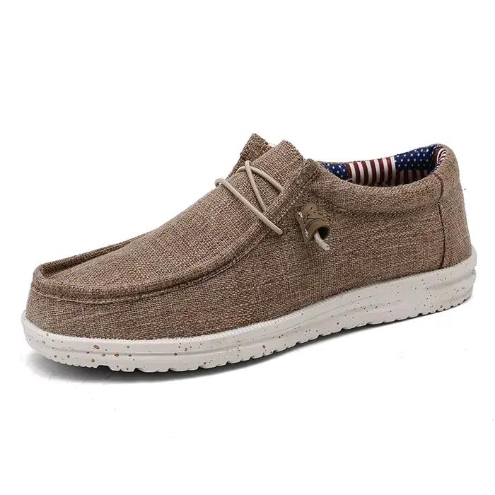 Marque hommes chaussures décontractées mode Denim toile chaussures respirant hommes marche chaussure