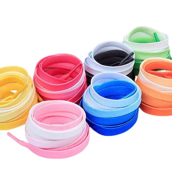 1 paire de lacets colorés bonbons dégradé fête Camping bottes lacets de chaussures cordes en toile C