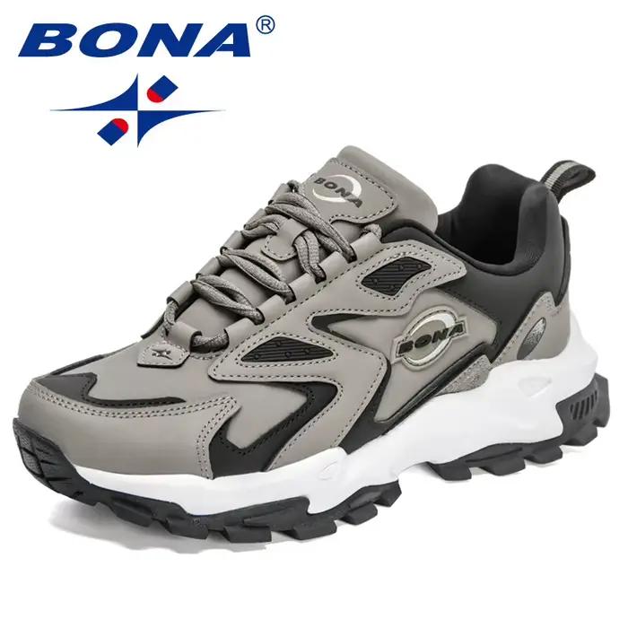 BONA – chaussures de marche légères pour homme, baskets souples et décontractées, respirantes, pour