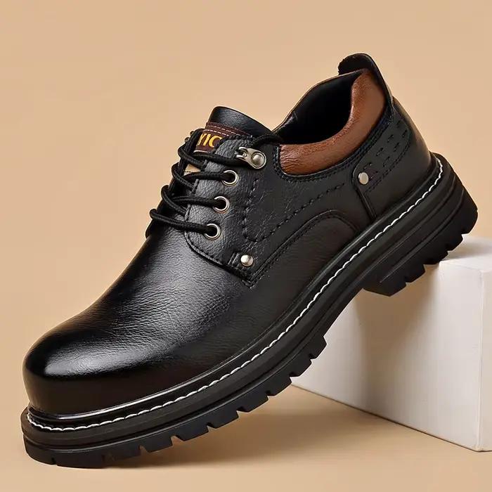 Nouvelles Chaussures Derby Britanniques à Plateforme Printemps-Automne pour Hommes – Chaussures de T