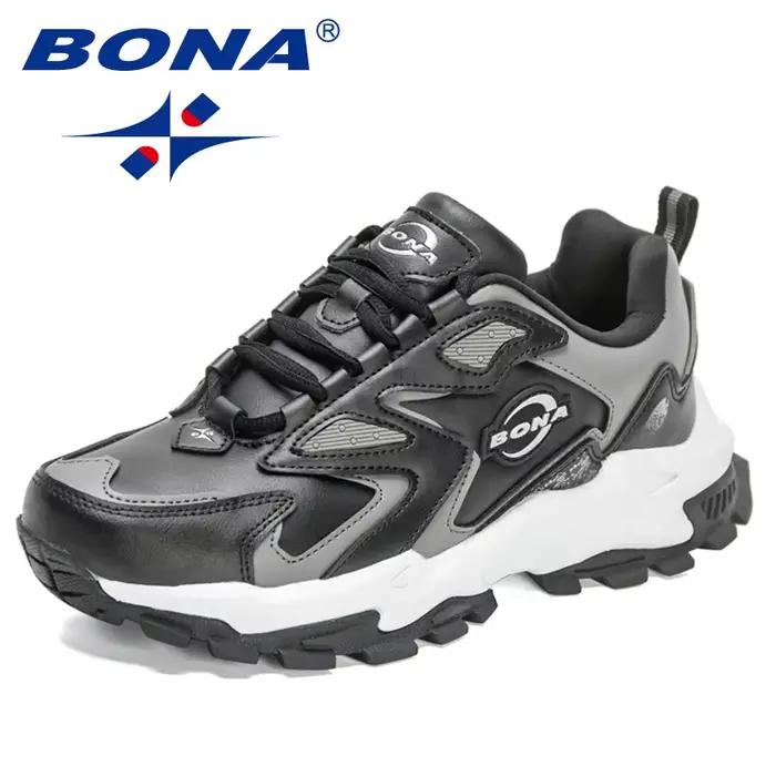 BONA – chaussures de marche légères pour homme, baskets souples et décontractées, respirantes, pour
