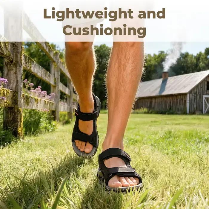FitVille – sandales larges pour hommes, chaussures de plage et de sport antidérapantes à séchage rap