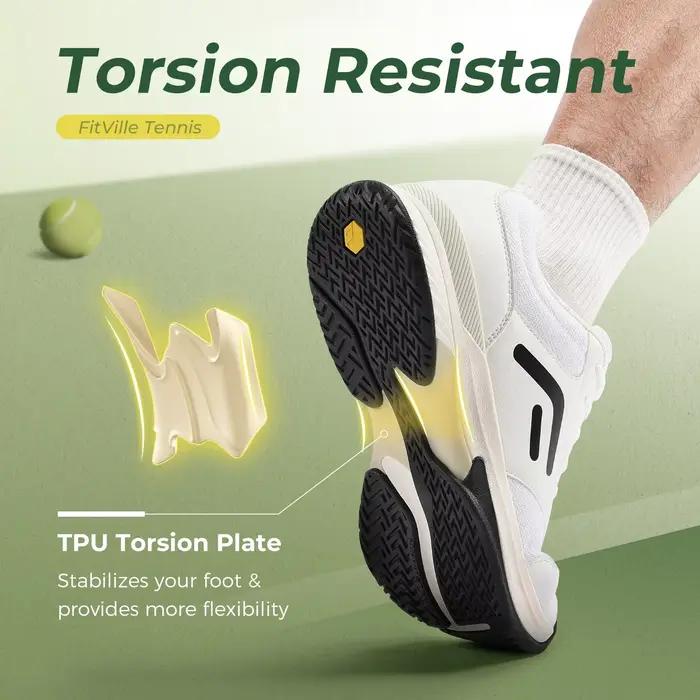 FitVille – chaussures de tennis larges pour hommes, antidérapantes, respirantes, baskets professionn