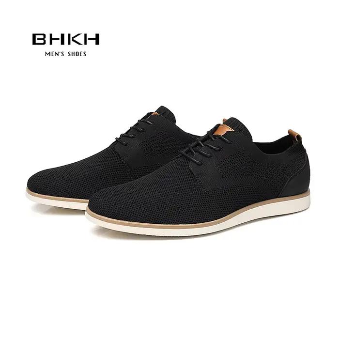 BHKH chaussures de course respirant tricoté maille chaussures légères décontractées bureau travail c