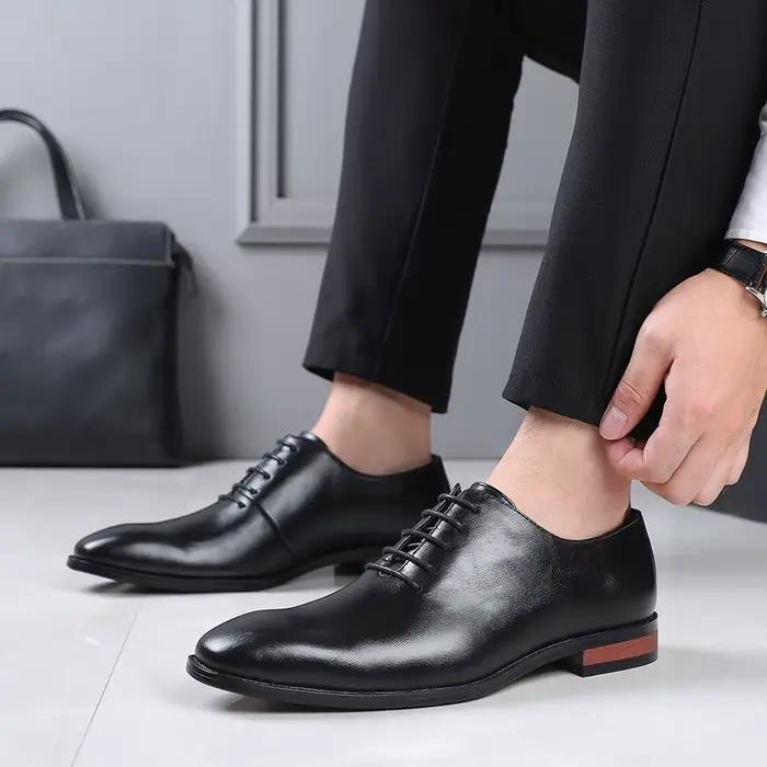 Mode affaires robe hommes chaussures classique en cuir hommes chaussures formelles confortable sans