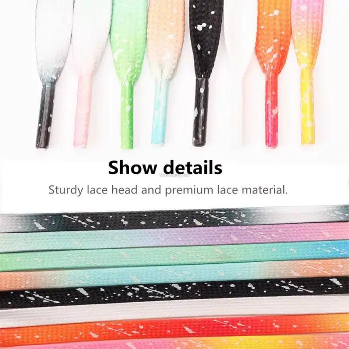 Lacets de chaussures lumineux lacets fluorescents brillants pour baskets lacets plats chaussures lac
