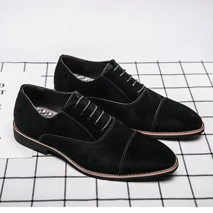 Oxfords – chaussures habillées de luxe à lacets pour homme, souliers de bureau et de mariage, décont