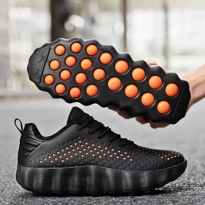 Chaussures de course confortables pour hommes, respirantes, à semelle épaisse, antidérapantes, chaus