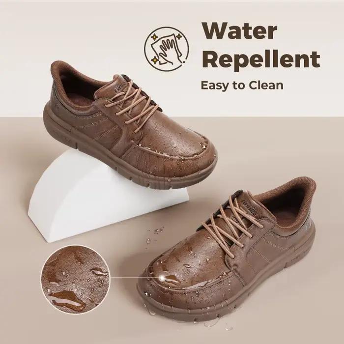 FitVille – chaussures larges à enfiler pour hommes, chaussures Oxford légères et décontractées, bask