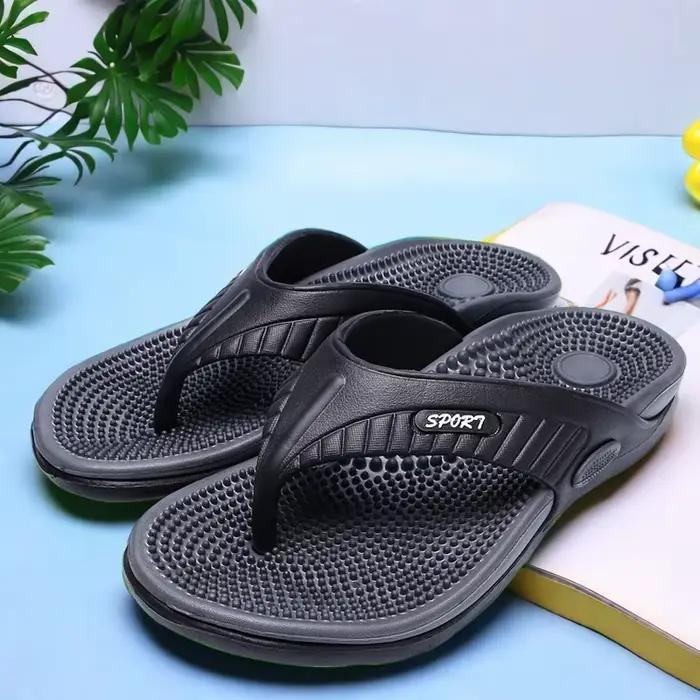 Sandales EVA légères pour hommes avec semelle de massage Options multicolores Pantoufles à enfiler d