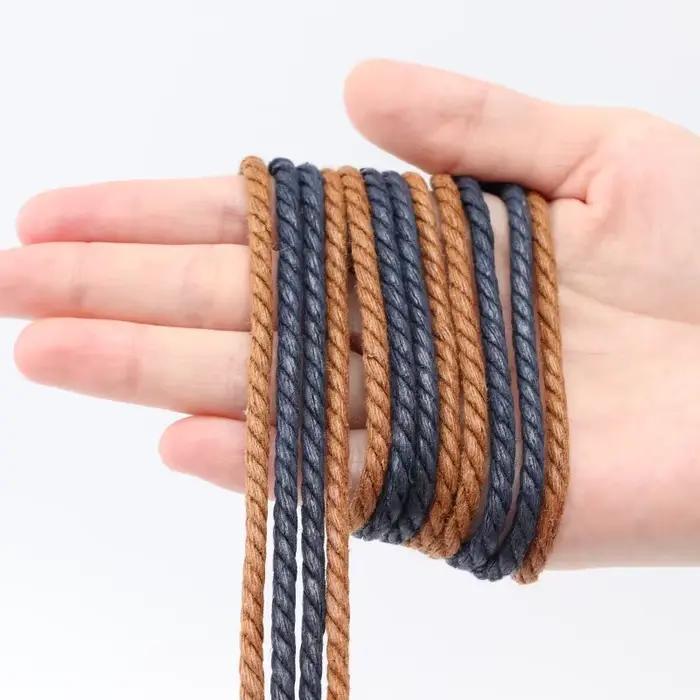 1 paire de lacets ronds cirant les lacets de chaussures en coton imperméable utilisés pour les botte