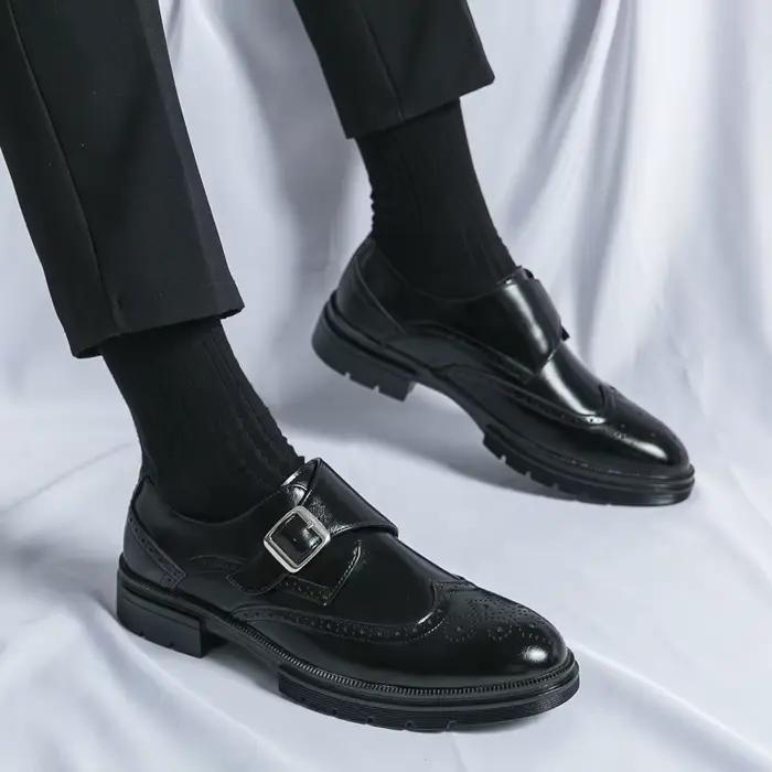 Chaussures de mariage formelles tendance pour hommes, chaussures en cuir décontractées pour hommes,