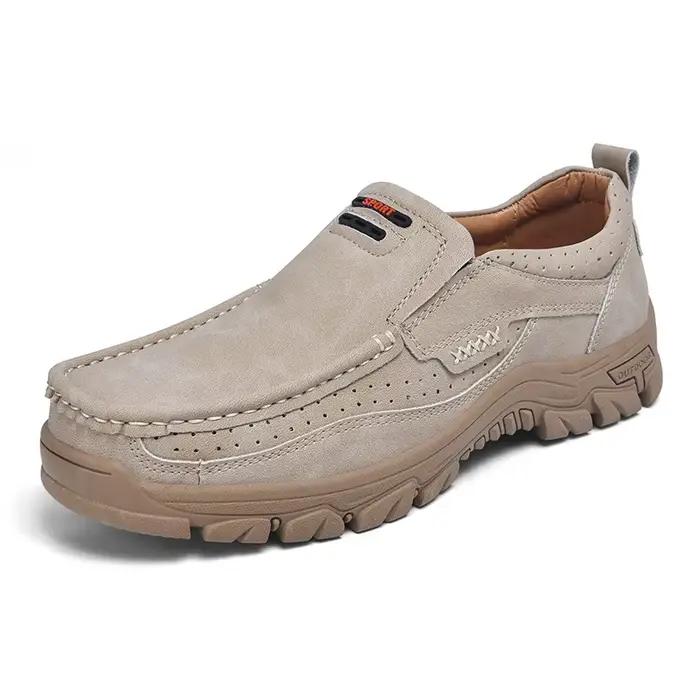 2025 chaussures faites à la main en cuir véritable chaussure décontractée pour hommes plate-forme ma