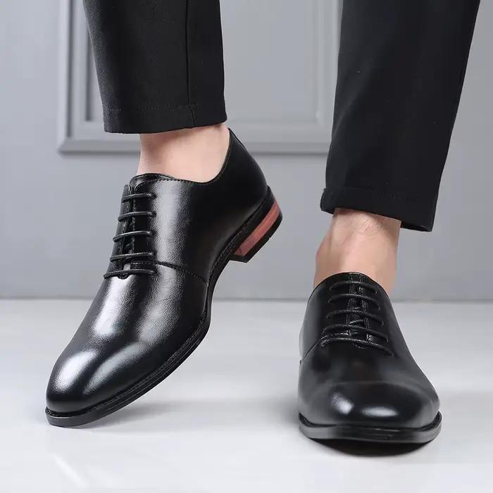 Mode affaires robe hommes chaussures classique en cuir hommes chaussures formelles confortable sans