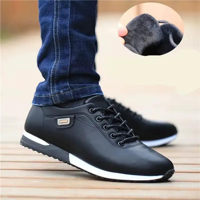 Baskets Blanches en PU pour Homme, Chaussures de Loisirs, Résistantes à l'Usure, Antidérapantes, à l