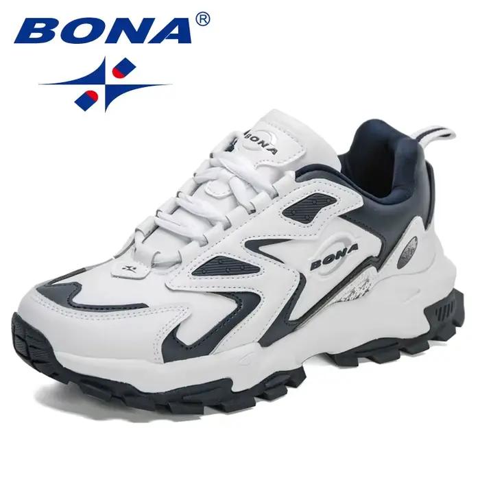BONA – chaussures de marche légères pour homme, baskets souples et décontractées, respirantes, pour
