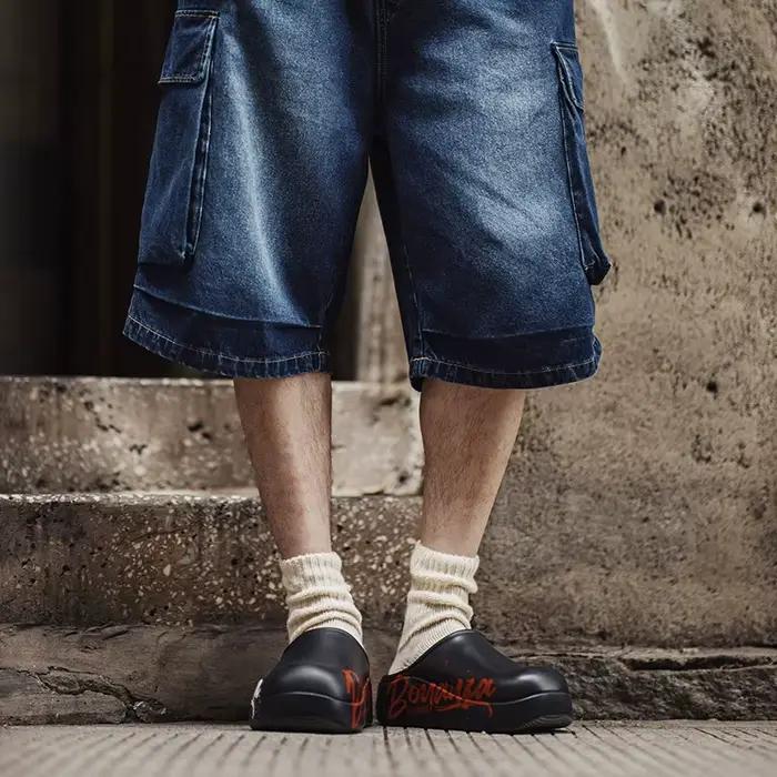 Maden nouvelles lettres décontractées chaussures de Chef antidérapantes hommes été en plein air noir