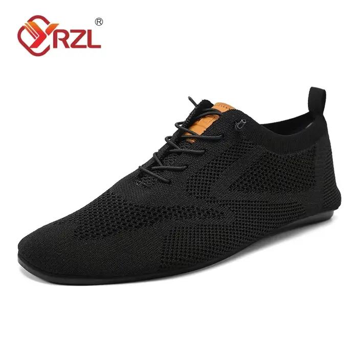 YRZL-Mocassins en Maille pour Homme, Chaussures de Marche Minces, Astronomiques, Respirantes, Antidé