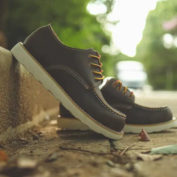ZFTL hommes américain rétro chaussures décontractées hommes outillage monocouche peau de vache chaus