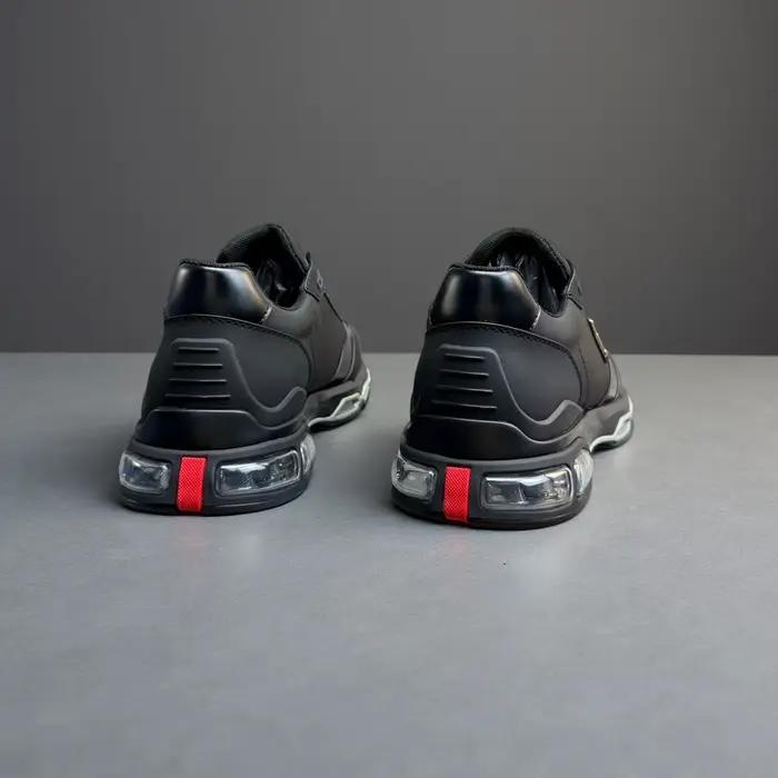 Chaussures de sport décontractées de luxe pour hommes, fabriquées à la main, en cuir de vachette ple