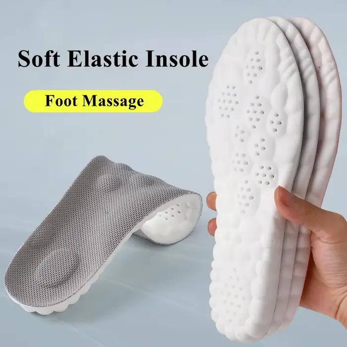 Semelles de sport 4D Coussinets ultra-doux à haute élasticité Coussin déodorant antibactérien anti-d
