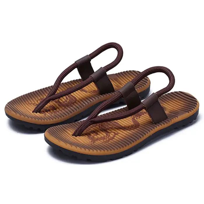 Pantoufles de plage confortables et respirantes pour hommes, chaussons décontractés à clip pour la m