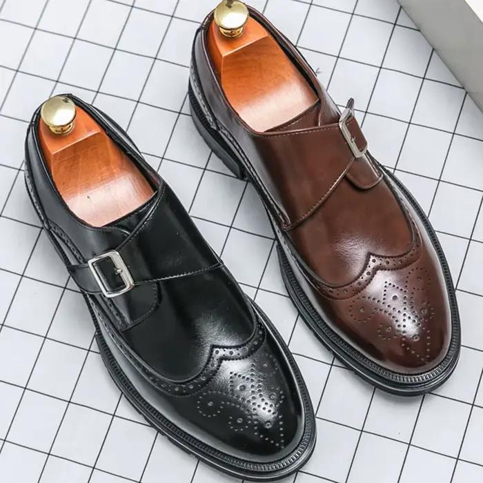 Chaussures de mariage formelles tendance pour hommes, chaussures en cuir décontractées pour hommes,