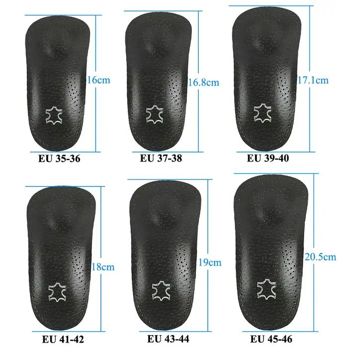 Semelles orthopédiques en cuir pour la fasciite plantaire, coussin de santé pour pied plat