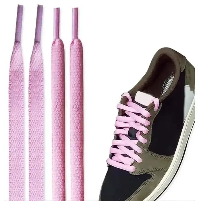 Coolstring Travis X rose série lacets basket-ball Shoestring Type plat lacets pour enfant adulte uni